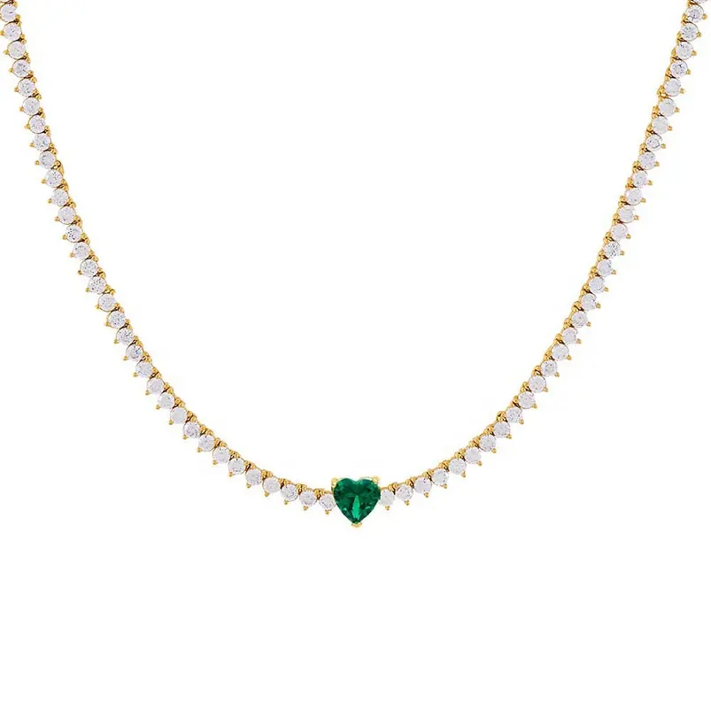 Valentine's Day Diamond Heart Necklace